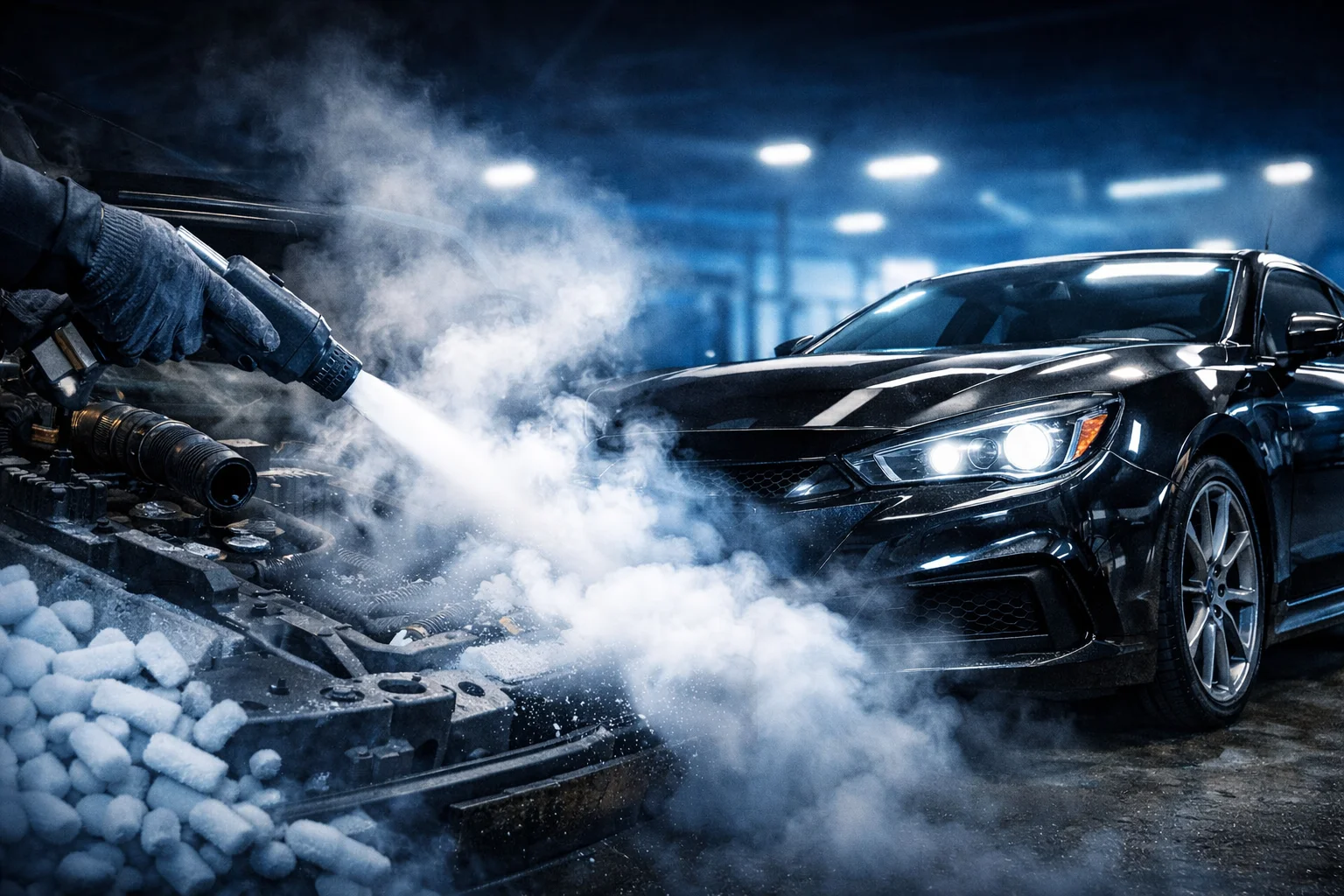 Dry ice car cleaning — Alternative Detailing Solutions